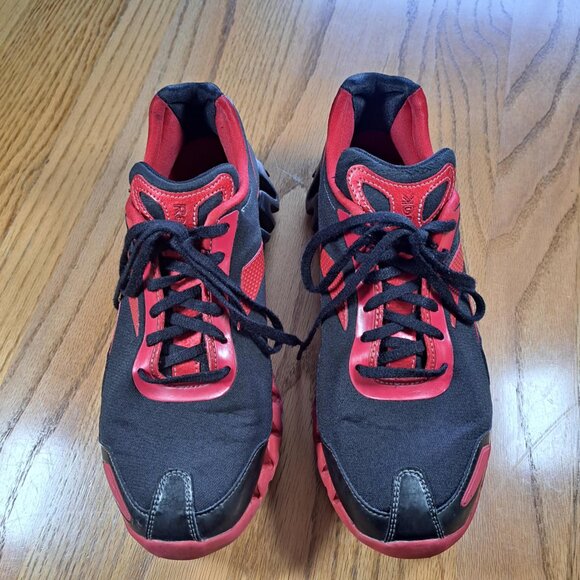 REEBOK ZIGTECH LOW-CUT WOMEN'S RUNNING SHOES BLACK RED SIZE 9 - Picture 3 of 8